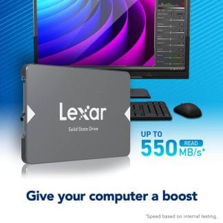هارد SSD نو Lexar NS100 ظرفیت ۲۵۶ گیگابایت | سرعت بالا + گارانتی معتبر